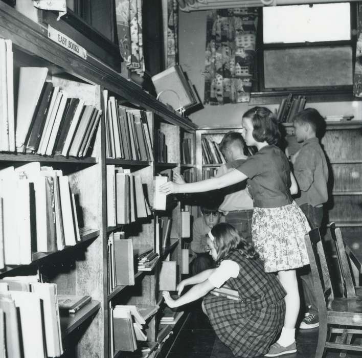 history of Iowa, Iowa History, children, books, library, bookshelf, Iowa, Schools and Education, Waverly Public Library