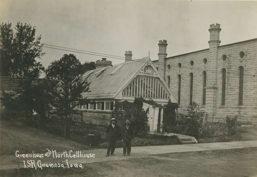 history of Iowa, Iowa History, greenhouse, anamosa state penitentiary, Prisons and Criminal Justice, Anamosa State Penitentiary Museum, limestone, Iowa, Anamosa, IA