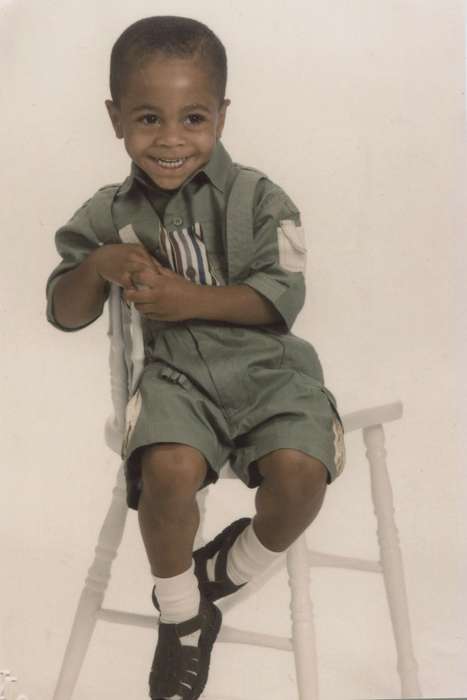 Waterloo, IA, history of Iowa, Iowa, smile, Portraits - Individual, boy, Children, People of Color, Iowa History, Barrett, Sarah, african american