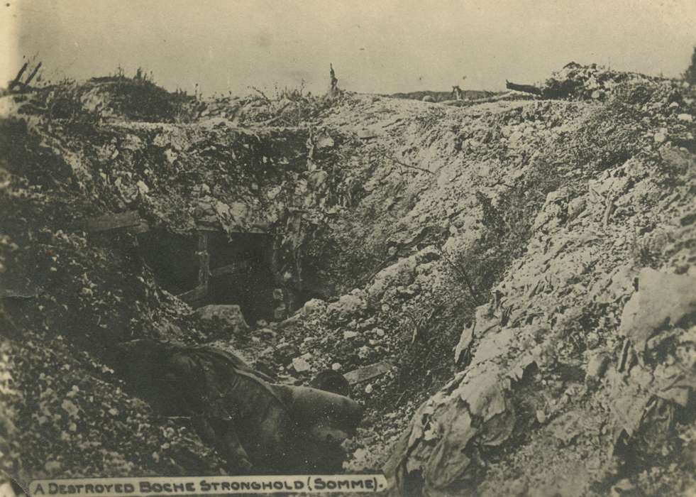 trench, France, Mortenson, Jill, Military and Veterans, Iowa History, Iowa, history of Iowa, wwi, Travel