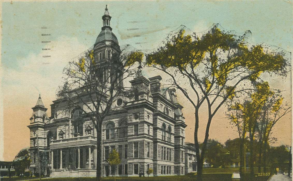Main Streets & Town Squares, history of Iowa, Iowa History, courthouse, Dean, Shirley, Iowa, Cities and Towns, Davenport, IA