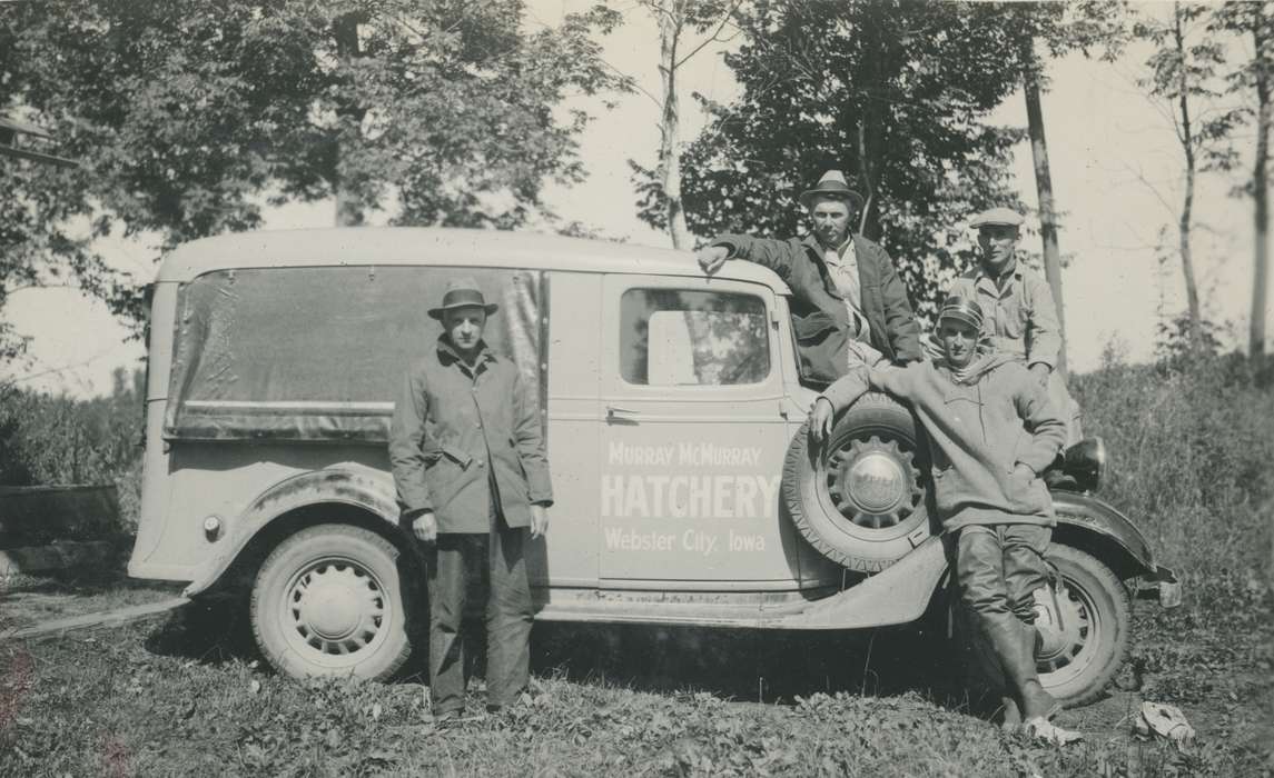 Motorized Vehicles, hatchery, Iowa History, Lake Inquadona, MN, McMurray, Doug, Iowa, history of Iowa, Portraits - Group, car, Travel