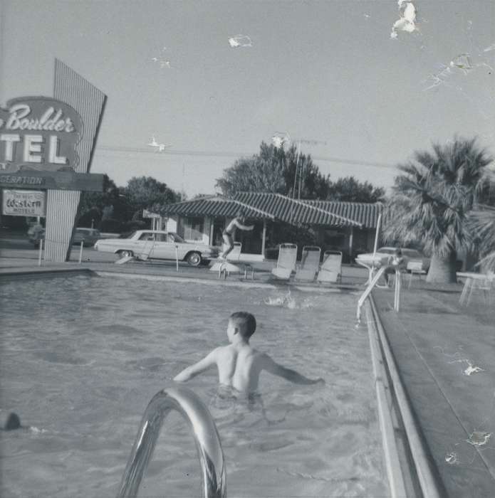 Leisure, swimming, Crisman, Hannah, history of Iowa, Iowa History, Boulder, CO, swim, Iowa, Children, motel, pool, hotel