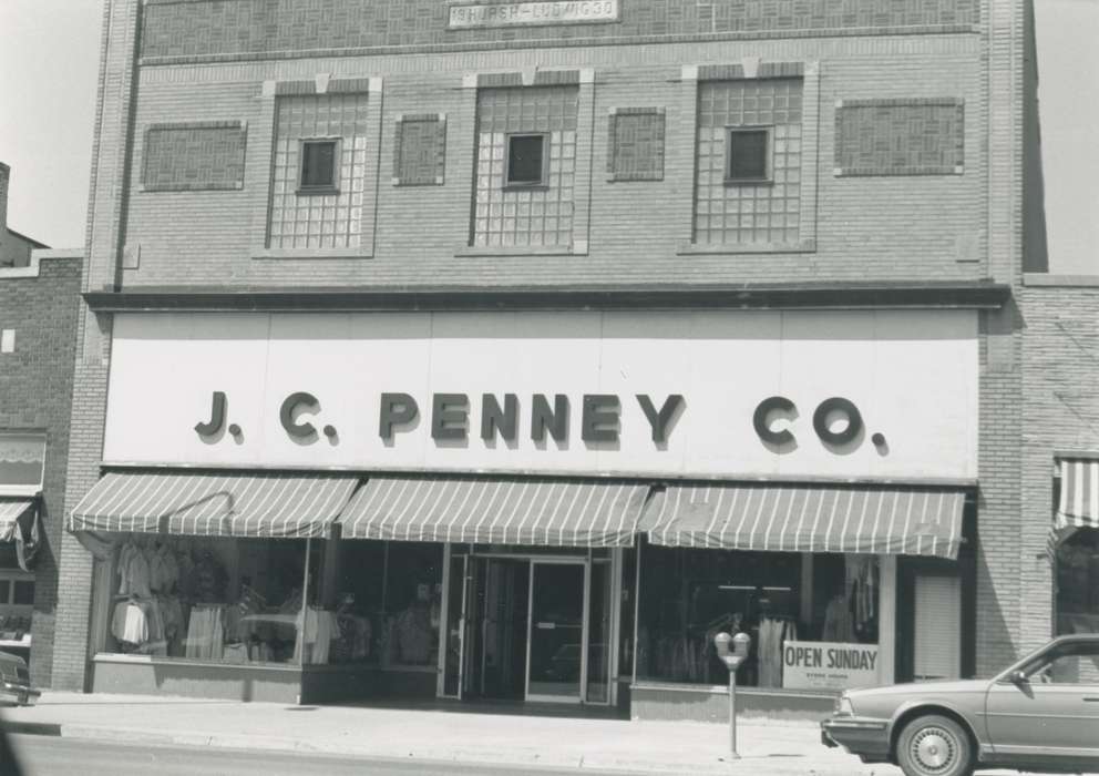 Main Streets & Town Squares, history of Iowa, jc penney, Iowa History, Businesses and Factories, Waverly, IA, Iowa, Cities and Towns, department store, Waverly Public Library