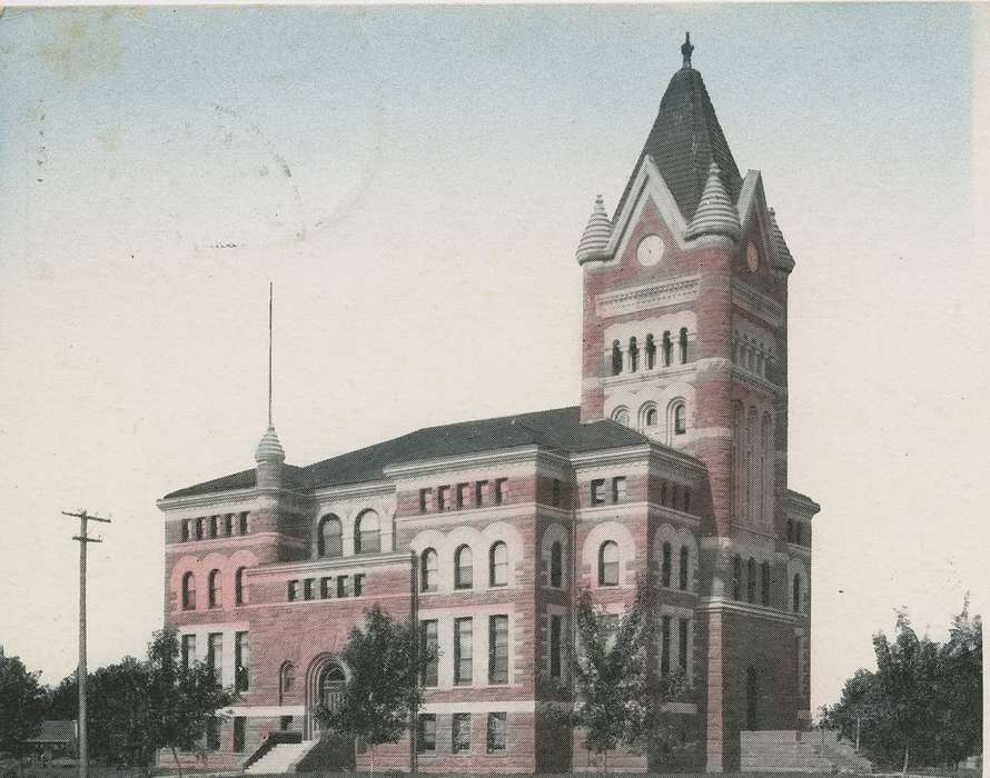 Cities and Towns, Iowa History, Iowa, Orange City, IA, courthouse, Main Streets & Town Squares, Dean, Shirley, history of Iowa