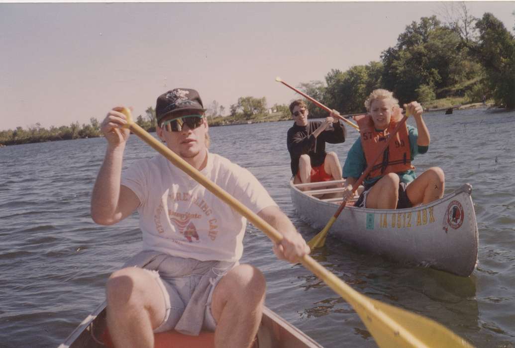 canoe, lake, summer, history of Iowa, Big Creek, IA, Iowa, Lakes, Rivers, and Streams, Speltz, Mark, Iowa History, river