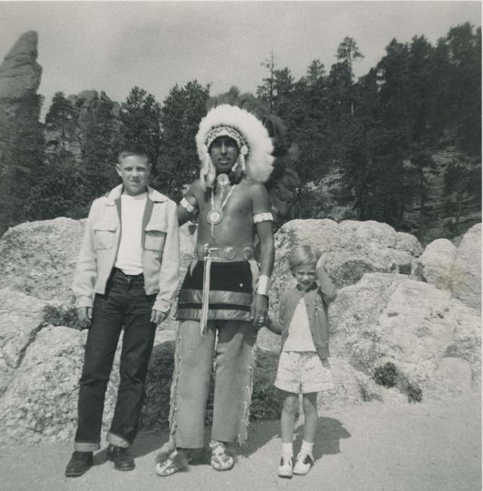 Crisman, Hannah, saddle shoes, Travel, Iowa, indigenous, native american, SD, Children, People of Color, headdress, history of Iowa, black hills national park, Iowa History