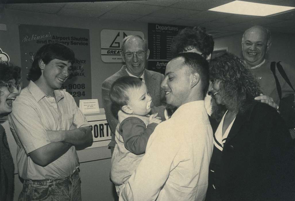 baby, Waverly, IA, Military and Veterans, history of Iowa, hair, Iowa, smile, sign, Waverly Public Library, Children, Iowa History, pacifier, glasses