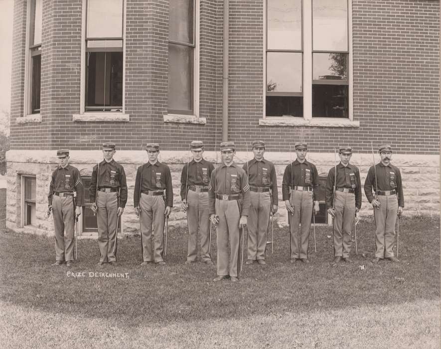 Military and Veterans, history of Iowa, Iowa History, battalion, uni, iowa state normal school, military training, UNI Special Collections & University Archives, Iowa, Schools and Education, university of northern iowa