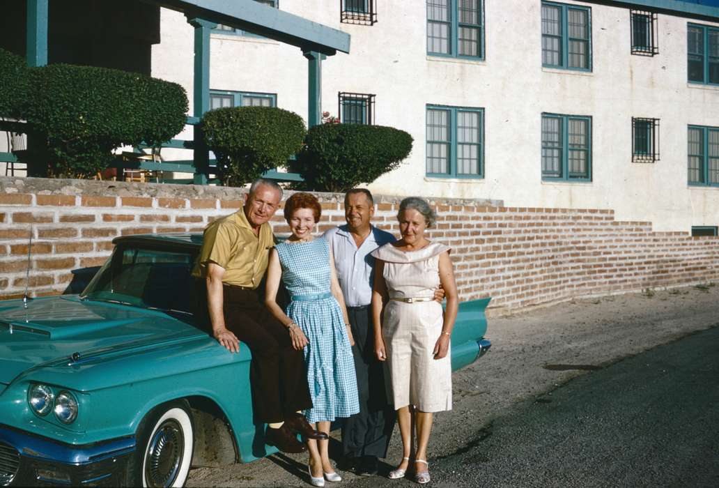 Motorized Vehicles, Harken, Nichole, Iowa History, dress, Iowa, history of Iowa, brick, Portraits - Group, car, Travel