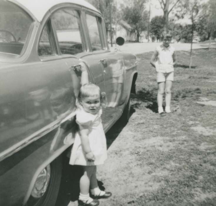 Motorized Vehicles, Iowa History, Children, Iowa, history of Iowa, Gilbertville, IA, Morales, Tina, car, siblings