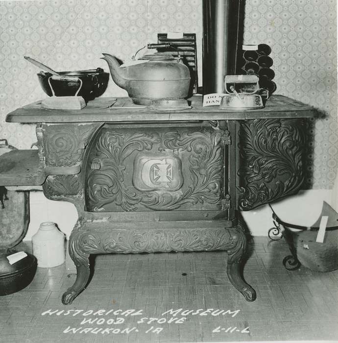 Waukon, IA, wood stove, history of Iowa, Iowa History, museum, Iowa, Schools and Education, Palczewski, Catherine