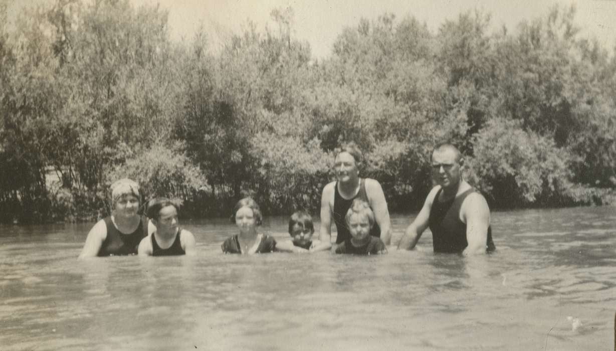 Outdoor Recreation, Portraits - Group, Iowa, bathing suit, Leisure, swimming, Iowa Falls, IA, Lakes, Rivers, and Streams, history of Iowa, Iowa History, Mortenson, Jill