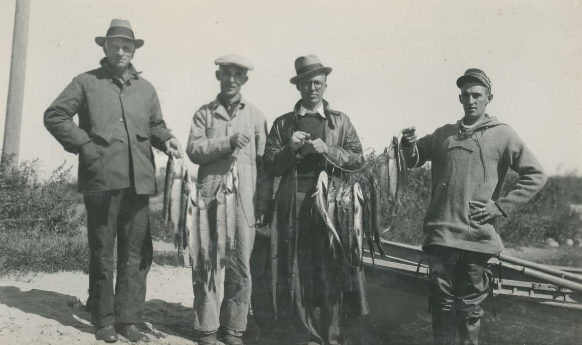 fishing, fish, Iowa History, Lake Inquadona, MN, McMurray, Doug, Iowa, history of Iowa, Portraits - Group, Animals, Outdoor Recreation, pike, Travel