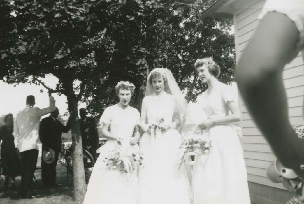 Portraits - Group, Weddings, Iowa, Iowa History, bride, Griffin, Allan, history of Iowa, Farley, IA