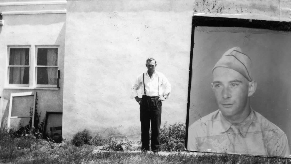 uniform, Iowa, Military and Veterans, army, Portraits - Individual, Hahn, Cindy, wwii, history of Iowa, Iowa History