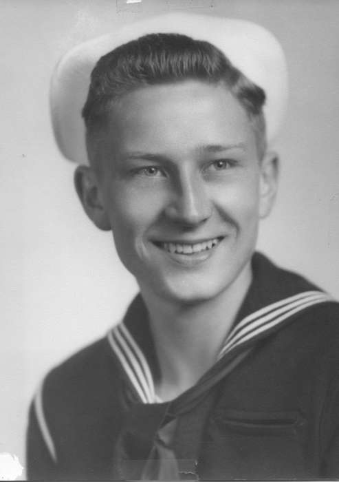 Military and Veterans, wwii, Boone, IA, uniform, history of Iowa, Iowa History, Boehm, Pam, Iowa, navy, Portraits - Individual