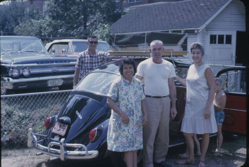 Portraits - Group, Travel, history of Iowa, Iowa History, Motorized Vehicles, Morrissey, Jeff, Iowa, USA, dress