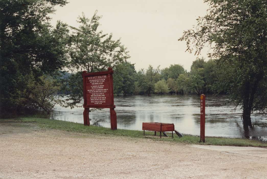 Floods, history of Iowa, Iowa History, Merck, Linda, Central City, IA, Iowa, sign, park, Labor and Occupations