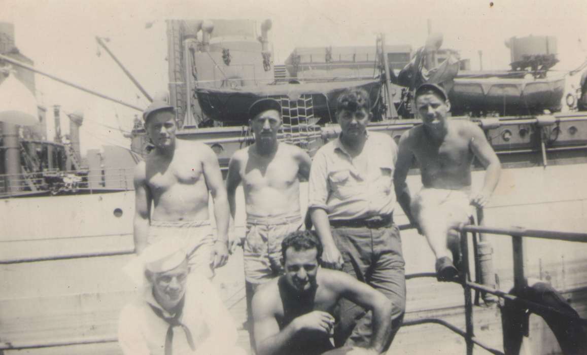 Military and Veterans, Iowa History, Iowa, history of Iowa, navy, Portraits - Group, Stater, Connie, uniform
