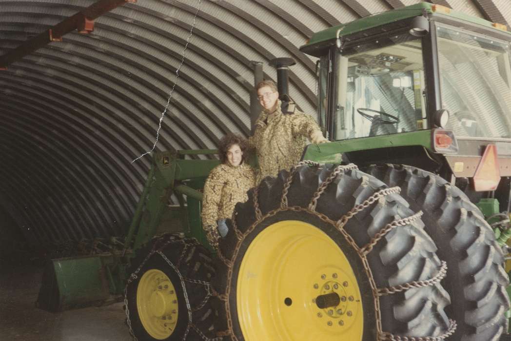 Portraits - Group, Farming Equipment, history of Iowa, Iowa History, bucket, john deere, Businesses and Factories, chains, tractor, New Hampton, IA, Speltz, Mark, Iowa, dually