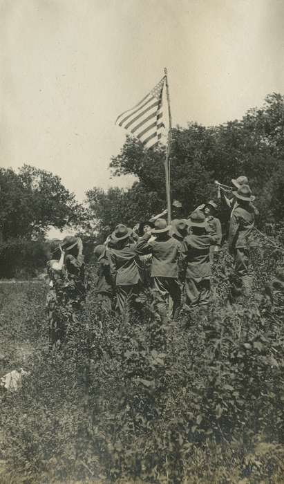 flag, Civic Engagement, history of Iowa, boy scout, McMurray, Doug, Iowa, Children, Iowa History, Hamilton County, IA