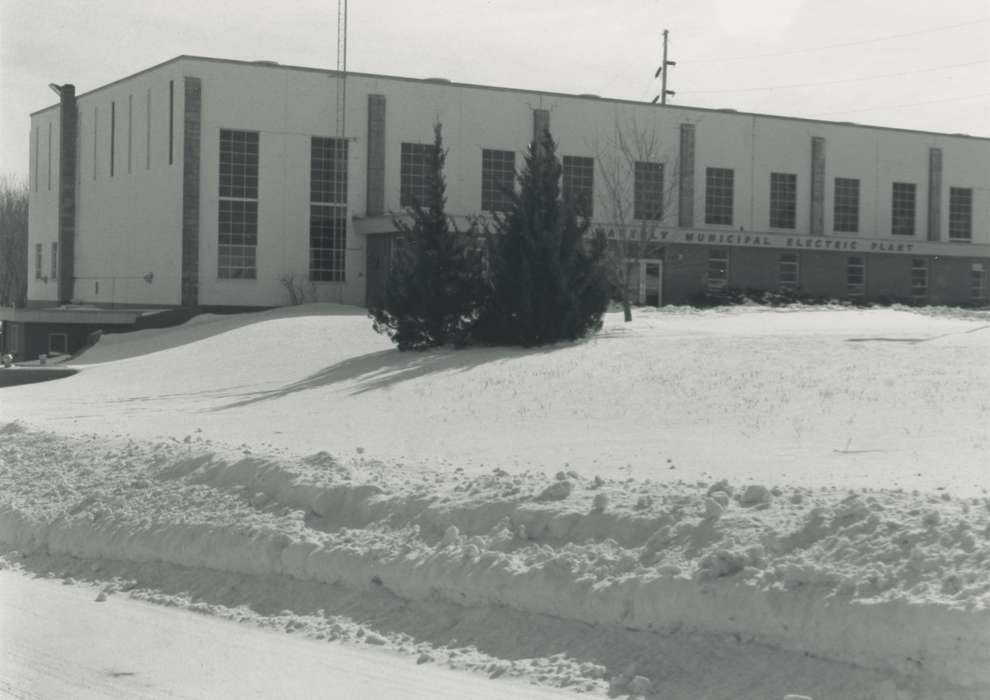 history of Iowa, Iowa History, adminstration building, Winter, Businesses and Factories, Waverly, IA, Iowa, Waverly Public Library