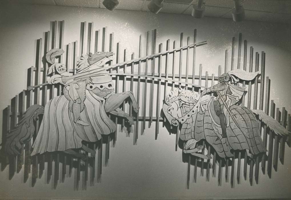 armor, art, artwork, history of Iowa, Iowa History, sword, Waverly Public Library, Animals, Waverly, IA, knight, Iowa, Schools and Education, correct date needed, horse, Leisure