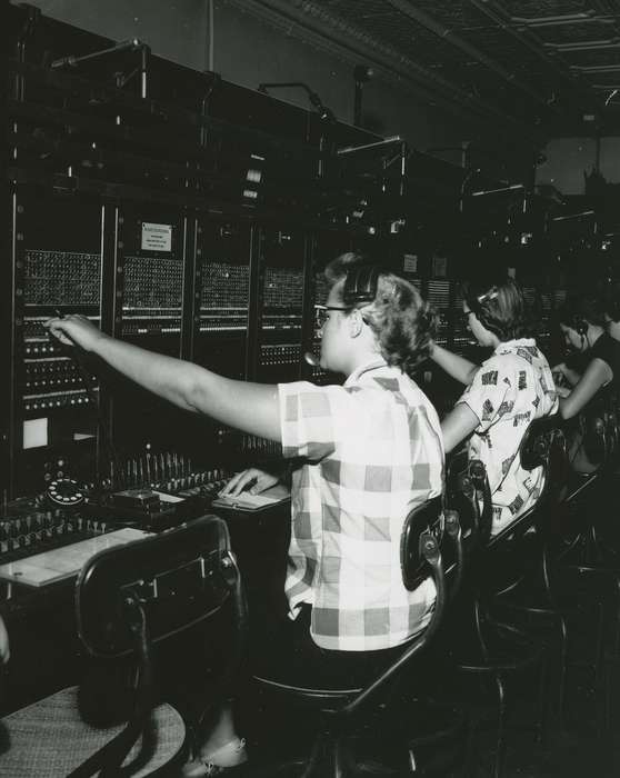 Iowa, switchboard, Waverly Public Library, Iowa History, IA, Labor and Occupations, history of Iowa