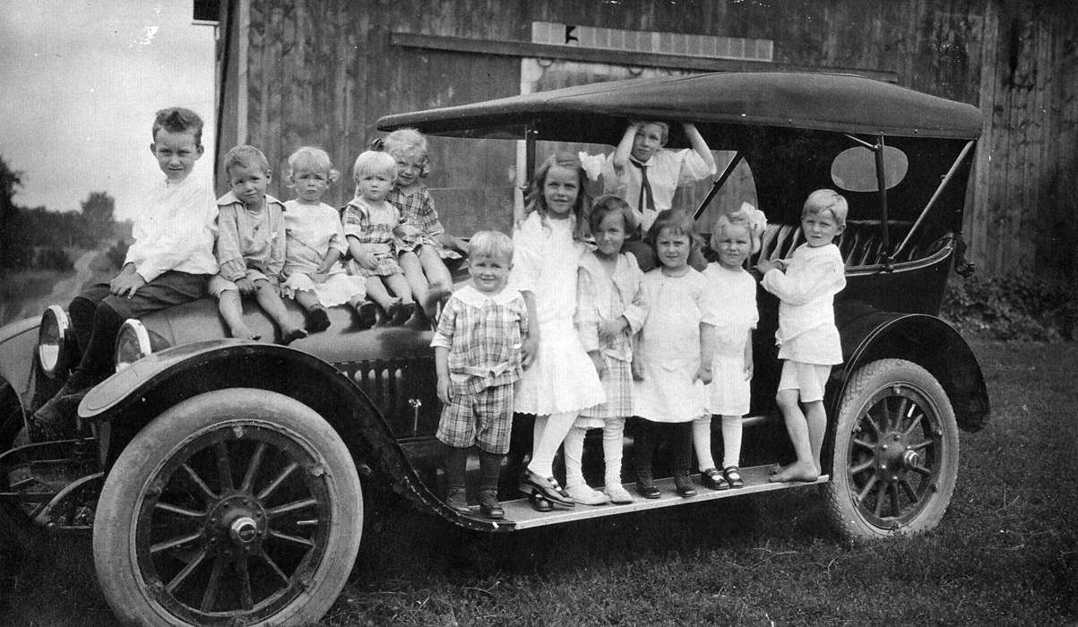 baby, Iowa, Children, Barns, car, Strawberry Point, IA, history of Iowa, Motorized Vehicles, Iowa History, Kringlen, Linda