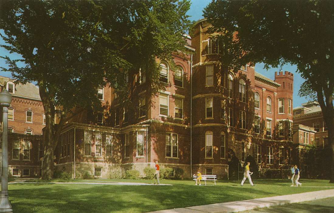 Cedar Falls, IA, history of Iowa, Iowa History, adminstration building, brick, iowa state teachers college, Iowa, students, Schools and Education, Palczewski, Catherine, university of northern iowa, campus