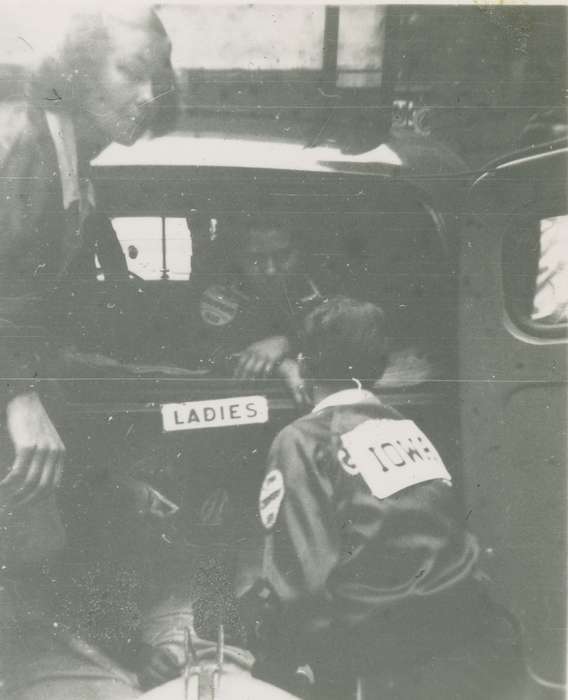 Chicaog, IL, Campopiano Von Klimo, Melinda, history of Iowa, uniform, Iowa History, Motorized Vehicles, car, Iowa