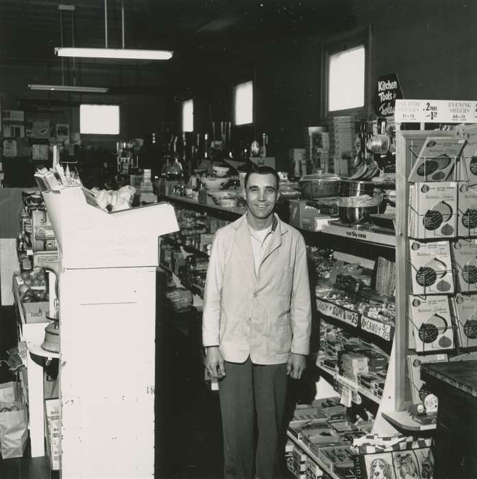 Waverly, IA, history of Iowa, kitchen, Iowa, advertisement, Waverly Public Library, Businesses and Factories, Portraits - Individual, Iowa History, general store