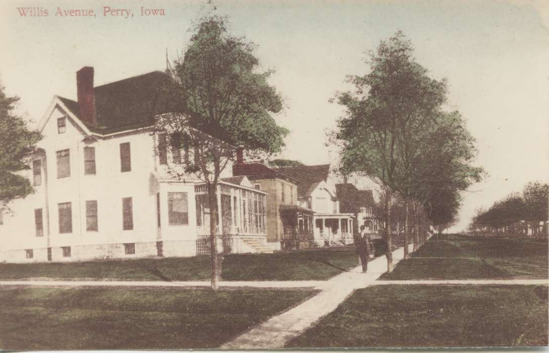 Perry, IA, history of Iowa, Schall, Michael, Iowa History, sidewalk, Iowa, Cities and Towns, Homes, house