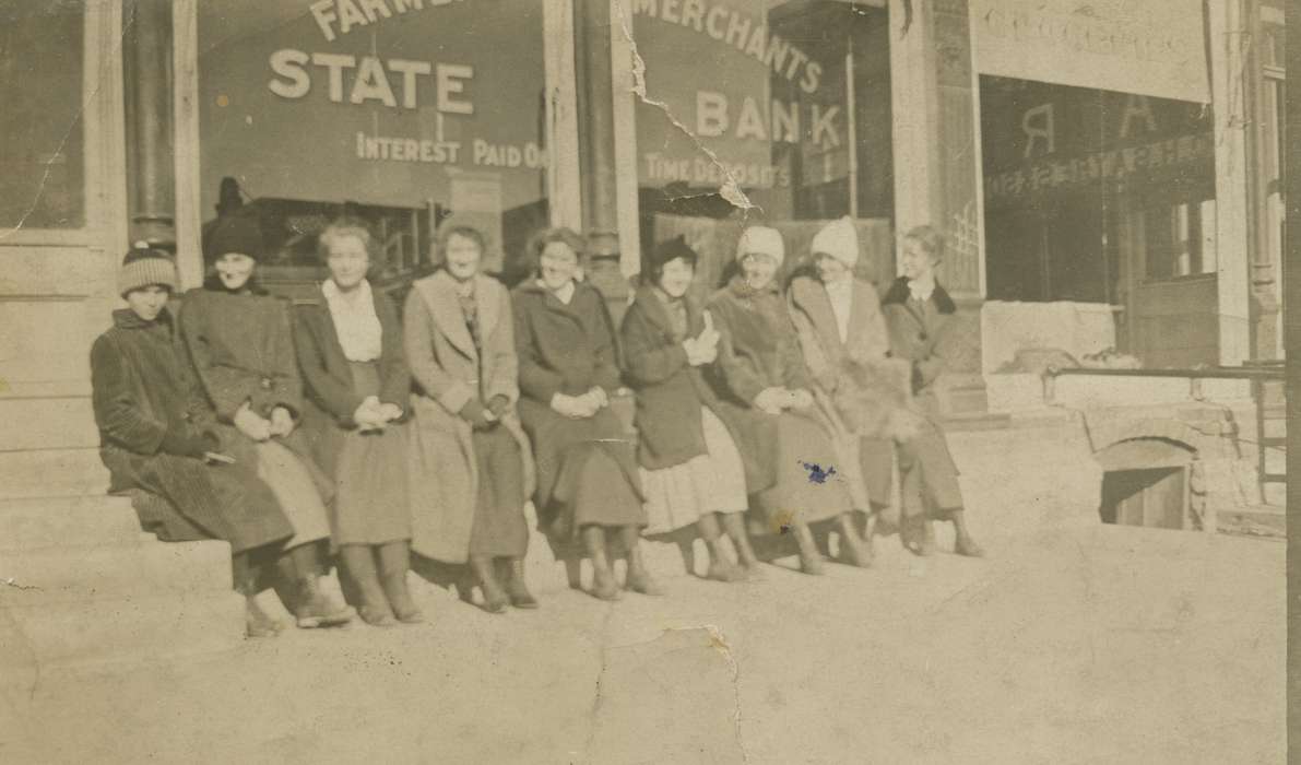 Portraits - Group, Main Streets & Town Squares, history of Iowa, Iowa History, Stater, Connie, Iowa, Cities and Towns, Centerville, IA