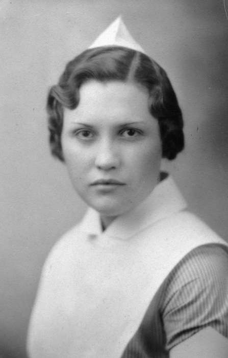 Cedar Falls, IA, Portraits - Individual, history of Iowa, Iowa History, nurse, graduation, Iowa, Shaw, Marilyn, Labor and Occupations