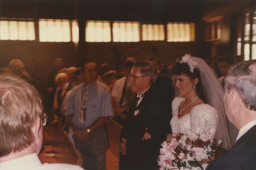 Trumm, Mary Ann, history of Iowa, bouquet, IA, Iowa History, bride, Iowa, Weddings, father