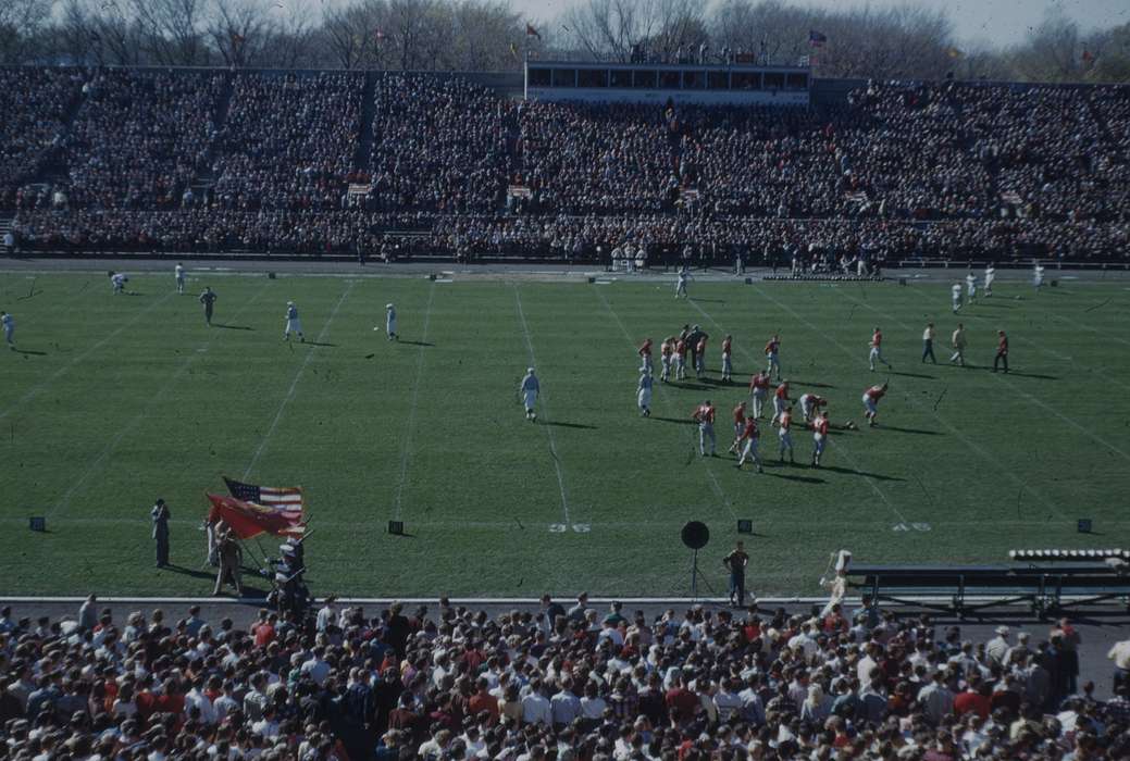 spectator, Iowa, Ames, IA, veishea, Schools and Education, crowd, football, Sports, football field, Sack, Renata, football game, history of Iowa, Iowa History