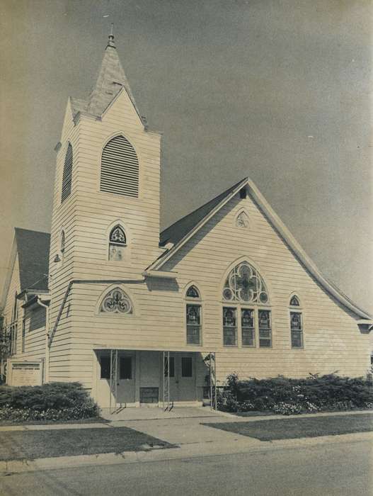 Iowa History, Iowa, window, Waverly Public Library, church, Waverly, IA, Religious Structures, history of Iowa