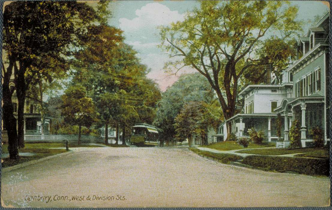 Iowa, trolley, Archives & Special Collections, University of Connecticut Library, history of Iowa, Iowa History, Danbury, CT