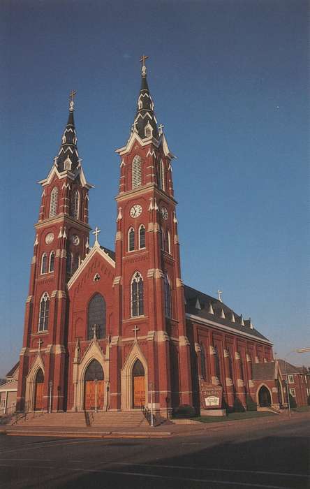 history of Iowa, Religious Structures, Iowa History, Dyersville, IA, Dean, Shirley, Iowa, Cities and Towns, church