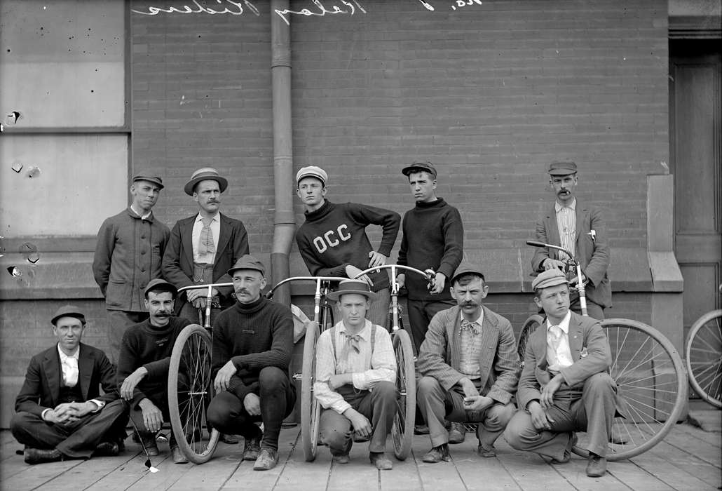 Portraits - Group, Iowa, bike, Sports, Lemberger, LeAnn, bicycle, Ottumwa, IA, history of Iowa, Iowa History