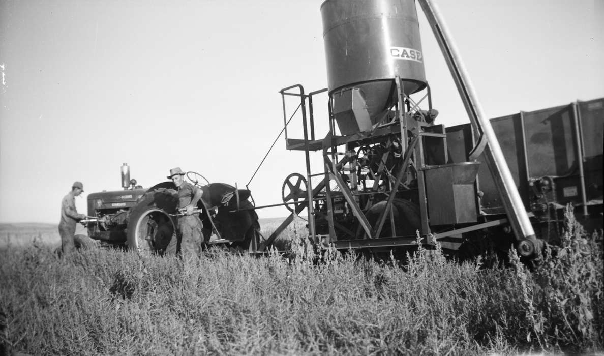 tractor, Iowa History, Iowa, Neola, IA, field, wheat, Farms, Farming Equipment, Dawson, Kathy, history of Iowa