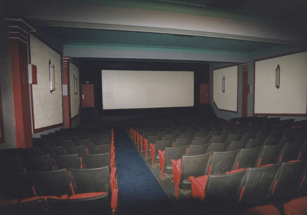 Cities and Towns, Iowa History, Waverly Public Library, movie theater, Iowa, history of Iowa, Businesses and Factories, Waverly, IA, Main Streets & Town Squares