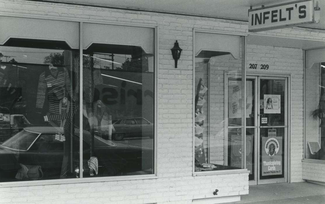 Main Streets & Town Squares, history of Iowa, Iowa History, storefront, window, Businesses and Factories, Iowa, Cities and Towns, Waverly Public Library
