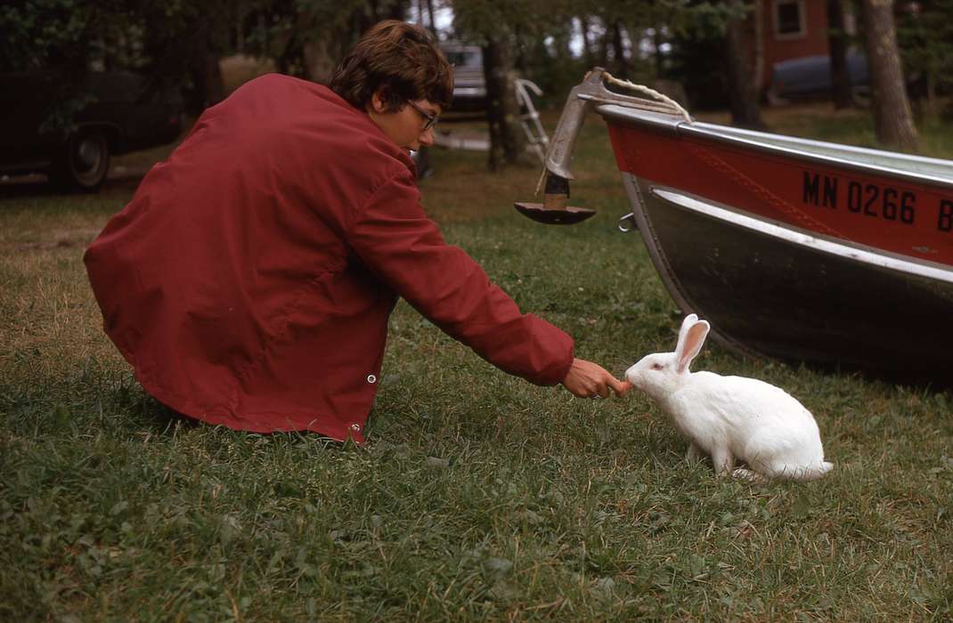 Koscielak, Susan J., Travel, Iowa, grass, Animals, boat, jacket, rabbit, Duluth, MN, history of Iowa, carrot, Iowa History