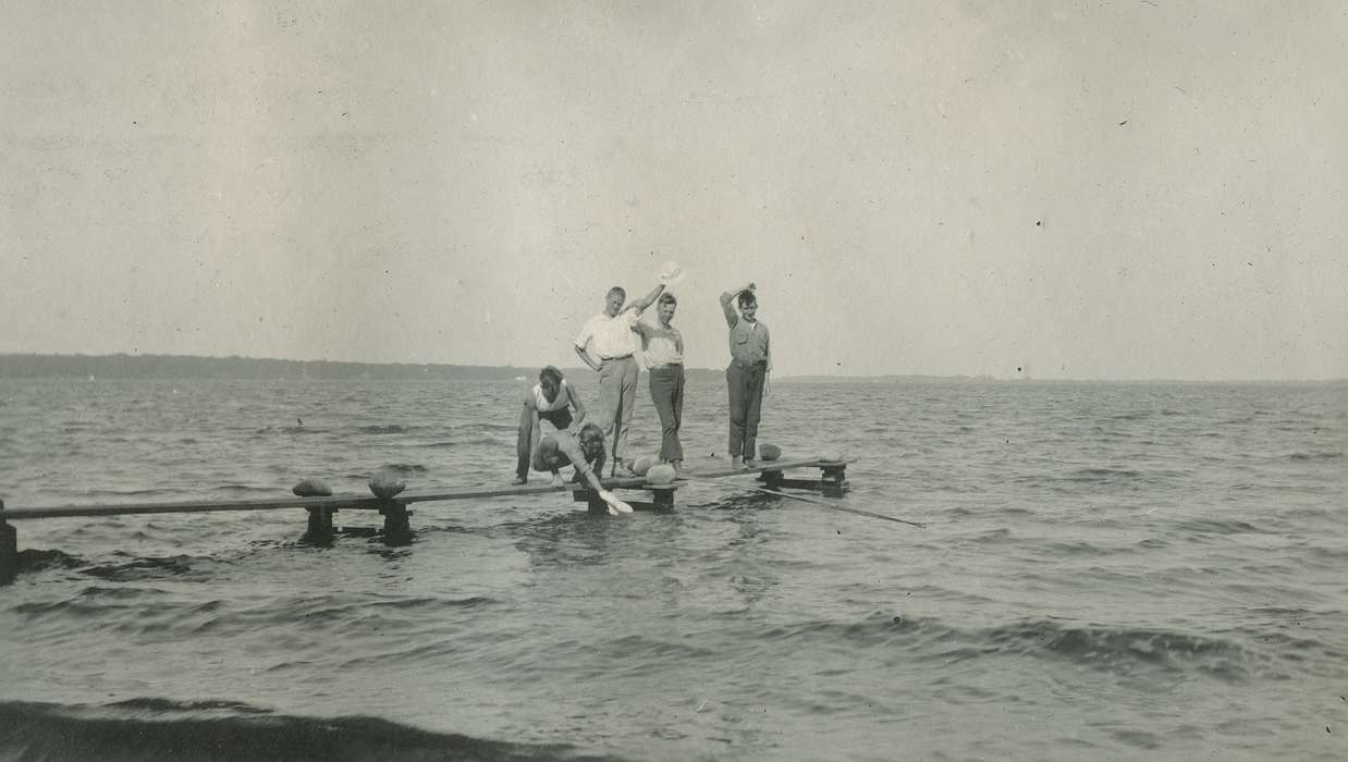 boy scouts, Clear Lake, IA, lake, history of Iowa, Iowa History, docks, Lakes, Rivers, and Streams, Iowa, McMurray, Doug, Children, Leisure