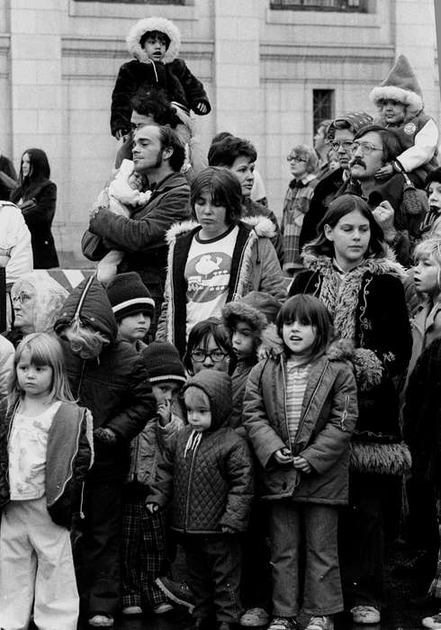 history of Iowa, Iowa History, Ottumwa, IA, Entertainment, Families, Winter, glasses, coat, Iowa, Lemberger, LeAnn, mustache, Children, baby