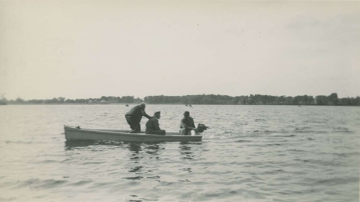 Elderkin, Don, Iowa History, Lakes, Rivers, and Streams, Spring Lake, MN, Iowa, fishing, Outdoor Recreation, boat, history of Iowa