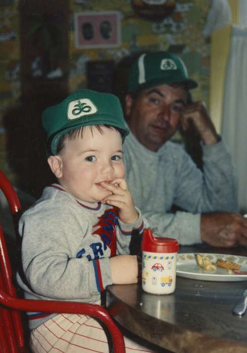 history of Iowa, kitchen, Iowa History, Families, sippy cup, Lourdes, IA, Nibaur, Peggy, Iowa, boy, Homes, Children, hat, pioneer, Portraits - Individual